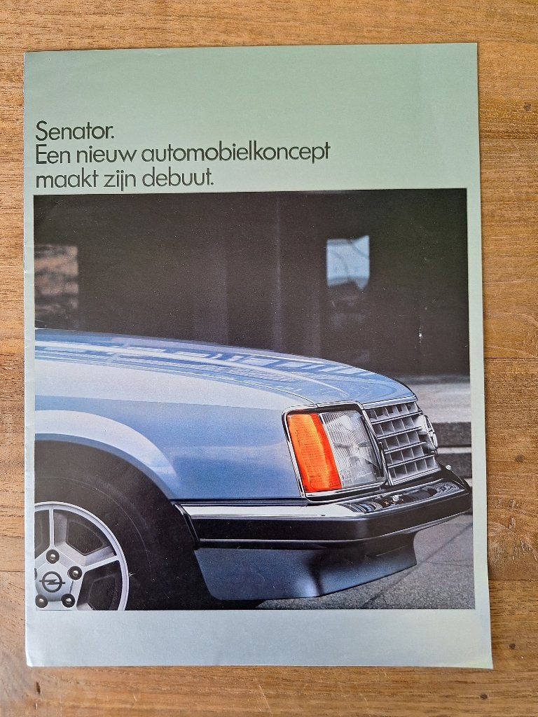 Opel Senator brochure uit 1978, Boeken, Ophalen of Verzenden, Gelezen, Opel