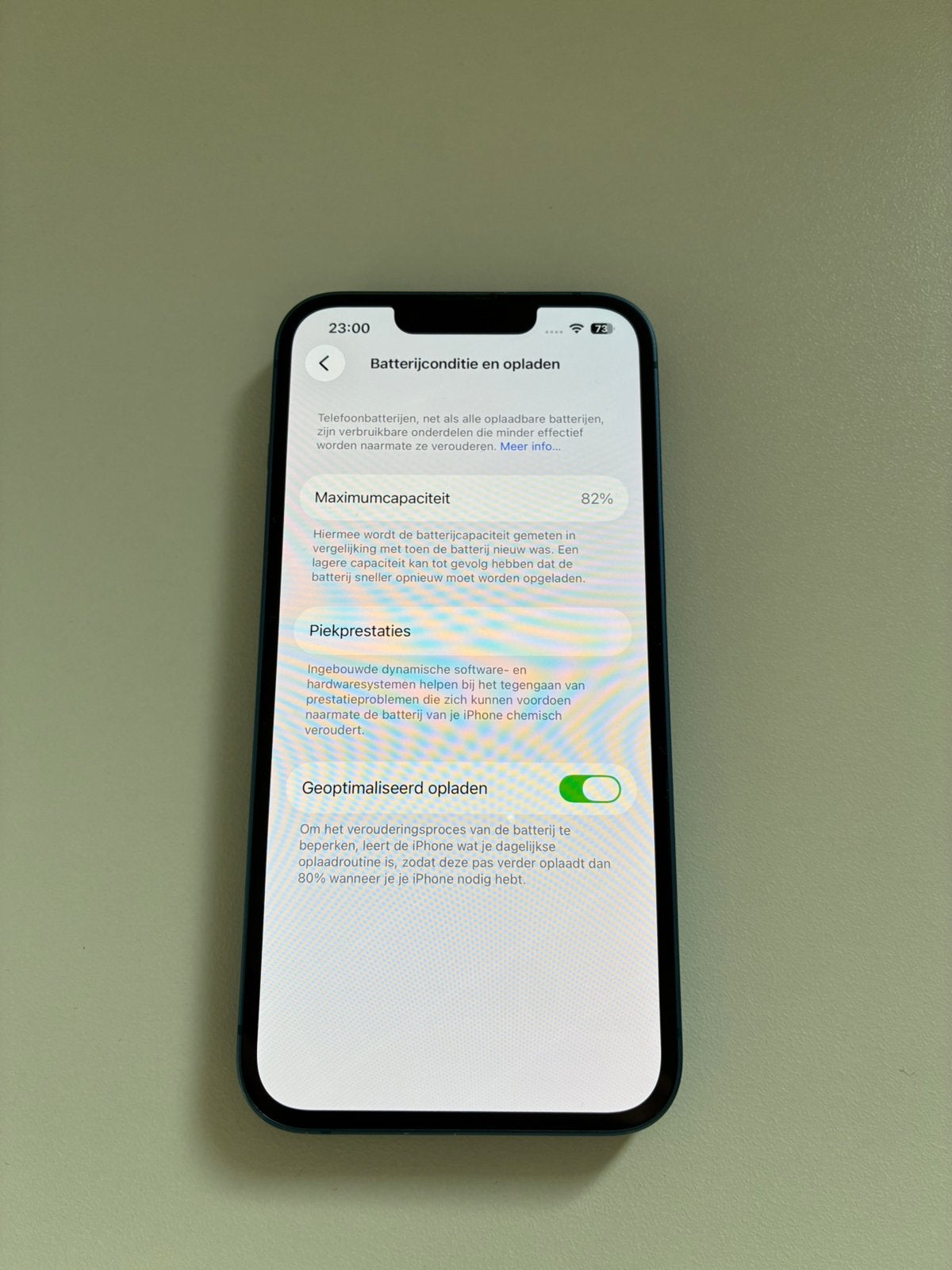 iPhone 13 512gb 82% nette staat, Telecommunicatie, Mobiele telefoons | Apple iPhone, Ophalen, 512 GB, Blauw, Nieuw