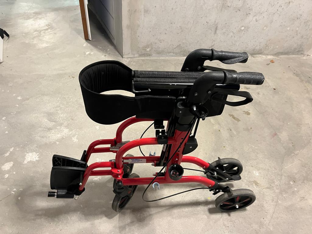 Rollator, Ophalen of Verzenden, Zo goed als nieuw, Duwrolstoel