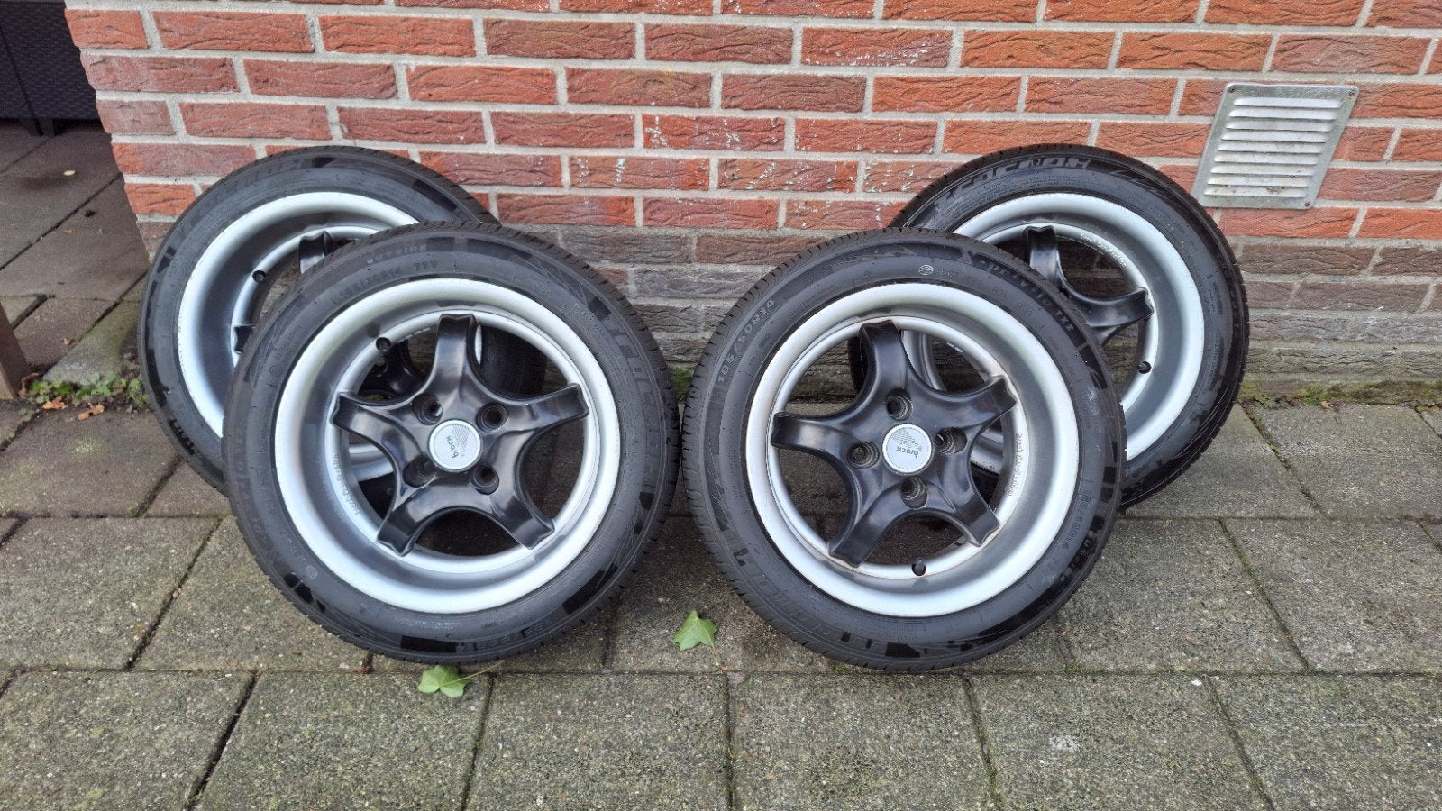 Brock B5 14 inch 7j / 8j velgen 4x100 zgan banden, Ophalen, 14 inch, Gebruikt, Banden en Velgen