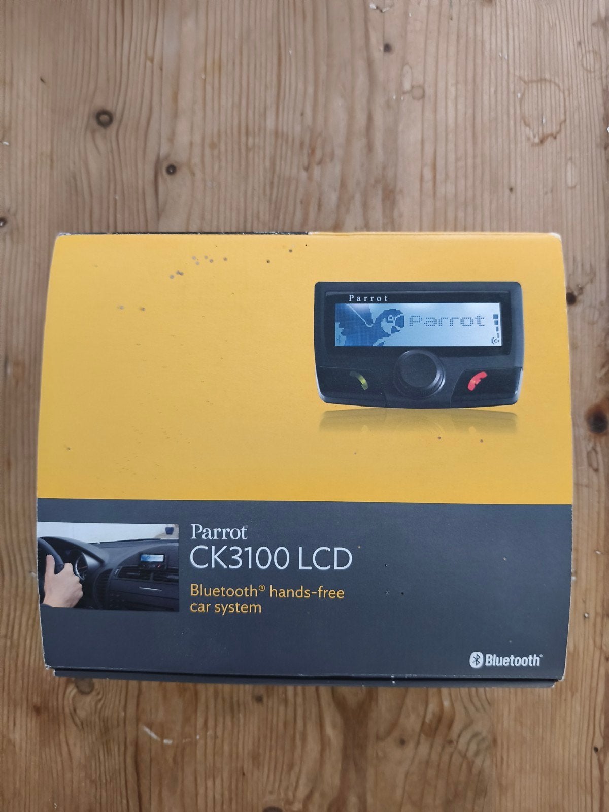 Parrot CK3100 LCD Bluetooth handsfree carkit, Auto diversen, Ophalen of Verzenden, Gebruikt