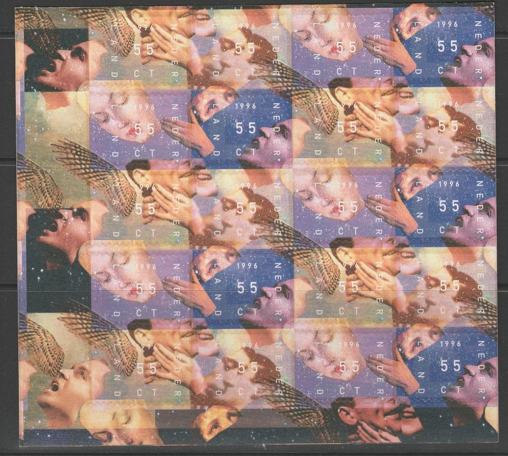 Nederland - velletje kerstzegels 1996 - pf, Postzegels en Munten, Postzegels | Nederland, Verzenden, Na 1940, Postfris