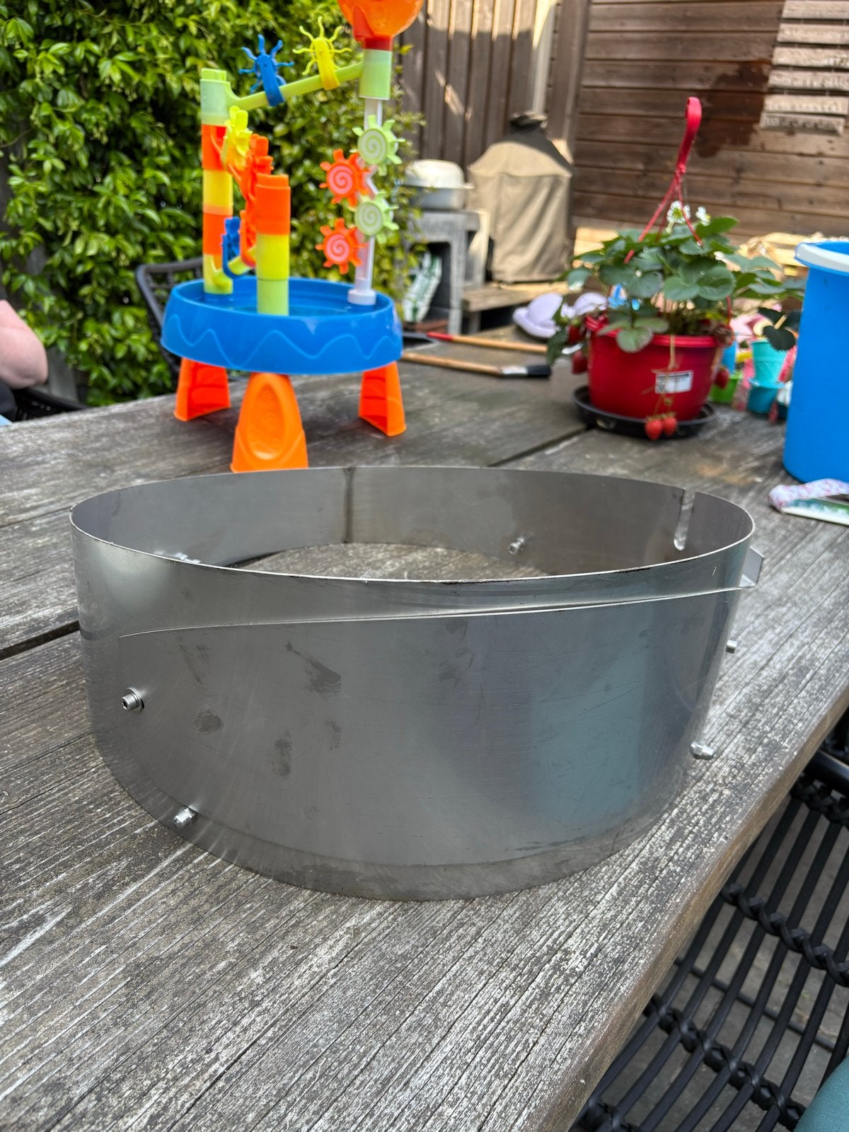 RVS Pizza/Rotisserie/Spit ring 47cm, Ophalen, Nieuw