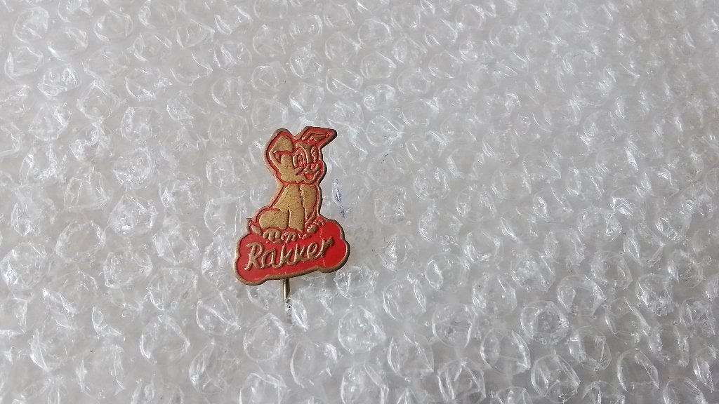Speldje RAKKER, Verzamelen, Speldjes, Pins en Buttons, Ophalen of Verzenden, Zo goed als nieuw, Overige onderwerpen