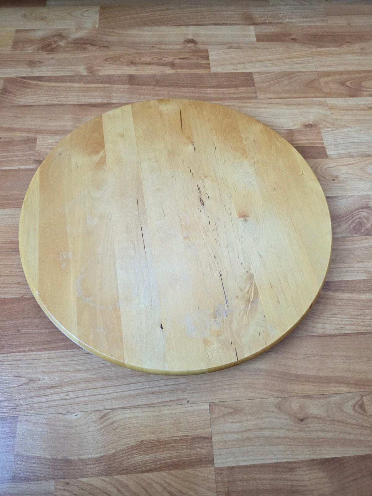Draaiplateau massief hout, Hobby en Vrije tijd, Ophalen, Gebruikt, Overige typen, Hout