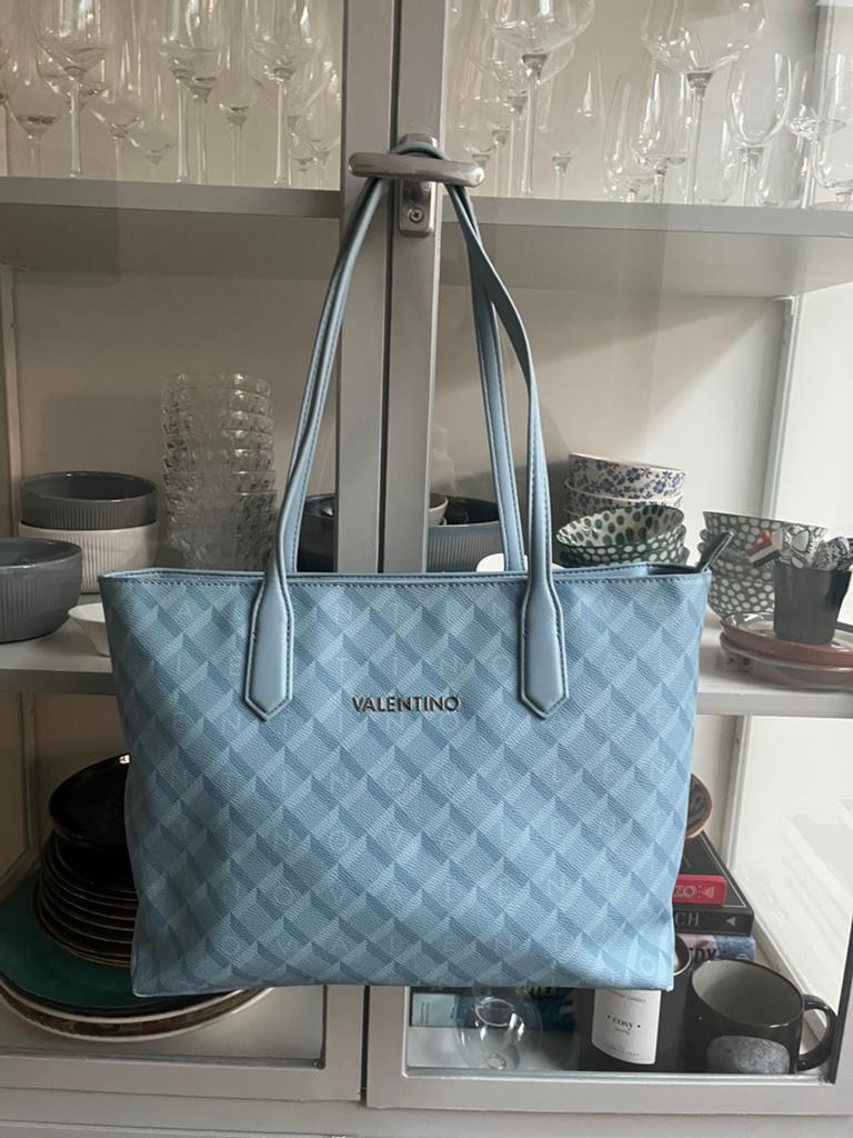 Valentino Bags Blauwe Shopper, Ophalen of Verzenden, Zo goed als nieuw, Blauw, Shopper