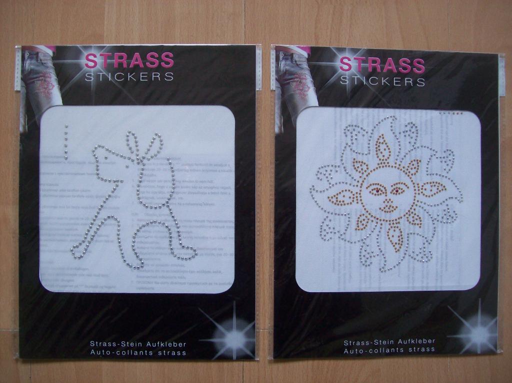 Strass glitter opstrijk sticker afbeelding hond / zon NIEUW, Ophalen of Verzenden, Nieuw, Applicatie