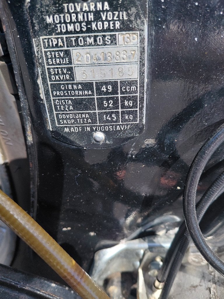 Tomos T3P, Fietsen en Brommers, Brommers | Oldtimers, Maximaal 45 km/u, 49 cc, 3 versnellingen, Ophalen