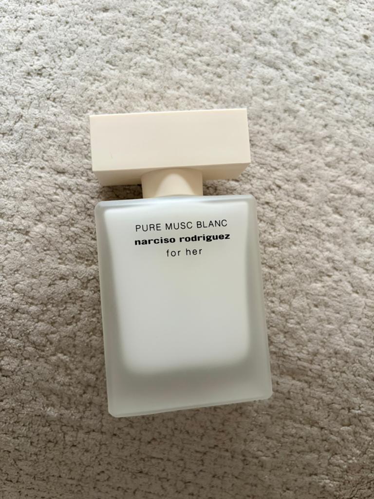 Pure musc blanc fles(LEEG), Ophalen of Verzenden, Zo goed als nieuw, Gehele gezicht