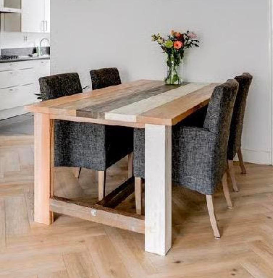 Eettafel, Ophalen, Zo goed als nieuw, 4 tot 6 stoelen