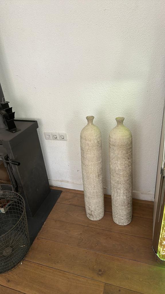 Grote siervazen decoratie zwaar, Ophalen, Overige kleuren, 75 cm of meer, Glas