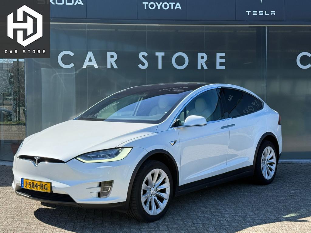 Tesla Model X Long Range 7Persoons 100% SOH Dealer Onderhoud, Gebruikt, 100 kWh, 124 €/maand, 7 stoelen