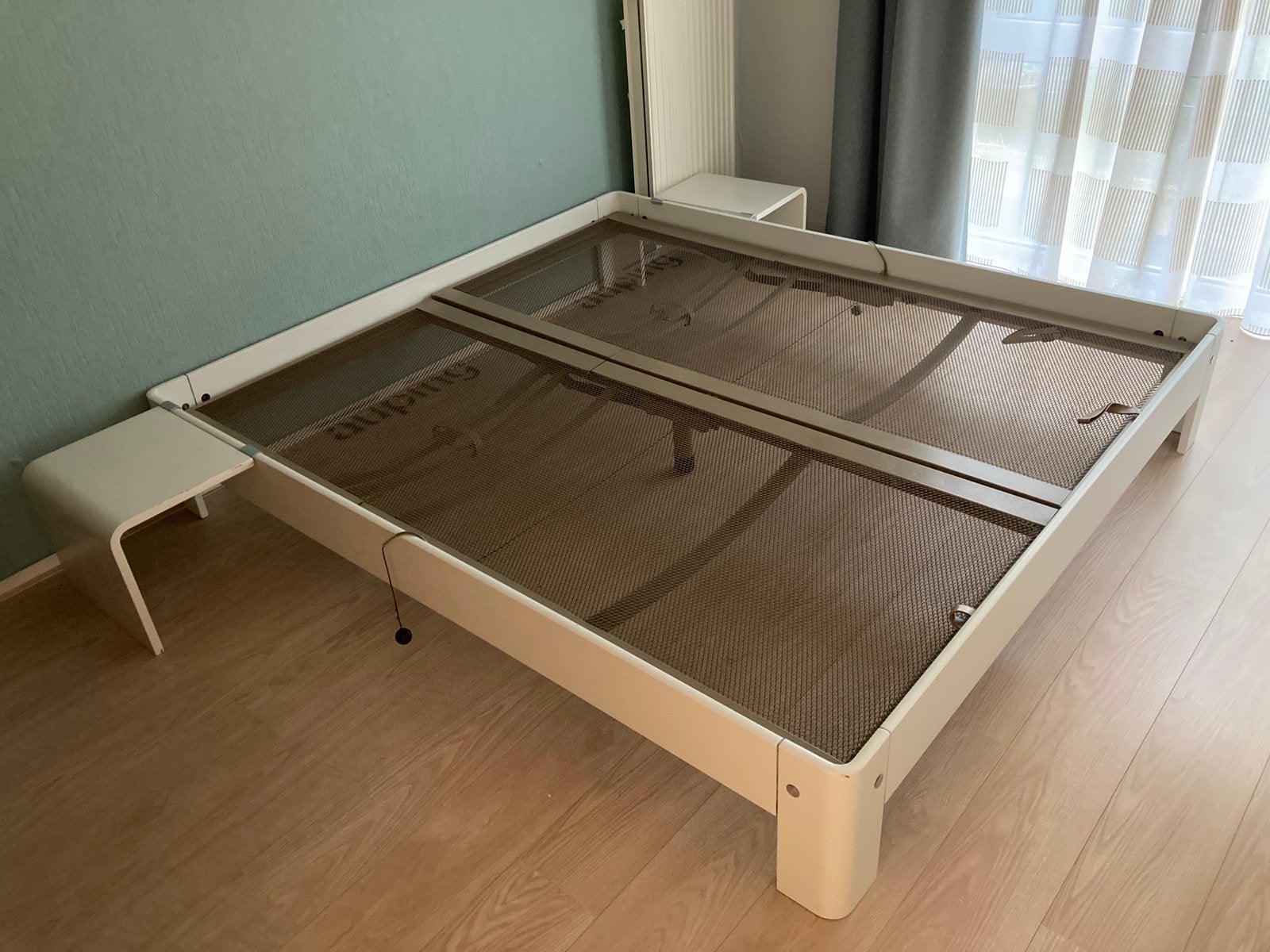 Auping auronde wit 180x200 verstelbaar, Ophalen, Wit, Tweepersoons, 180 cm