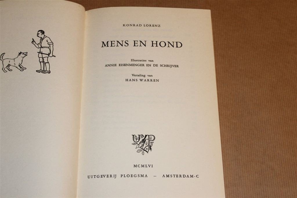 Konrad Lorenz\' Klassieker [1956] — Mens en Hond, Ophalen of Verzenden, Gelezen, Honden