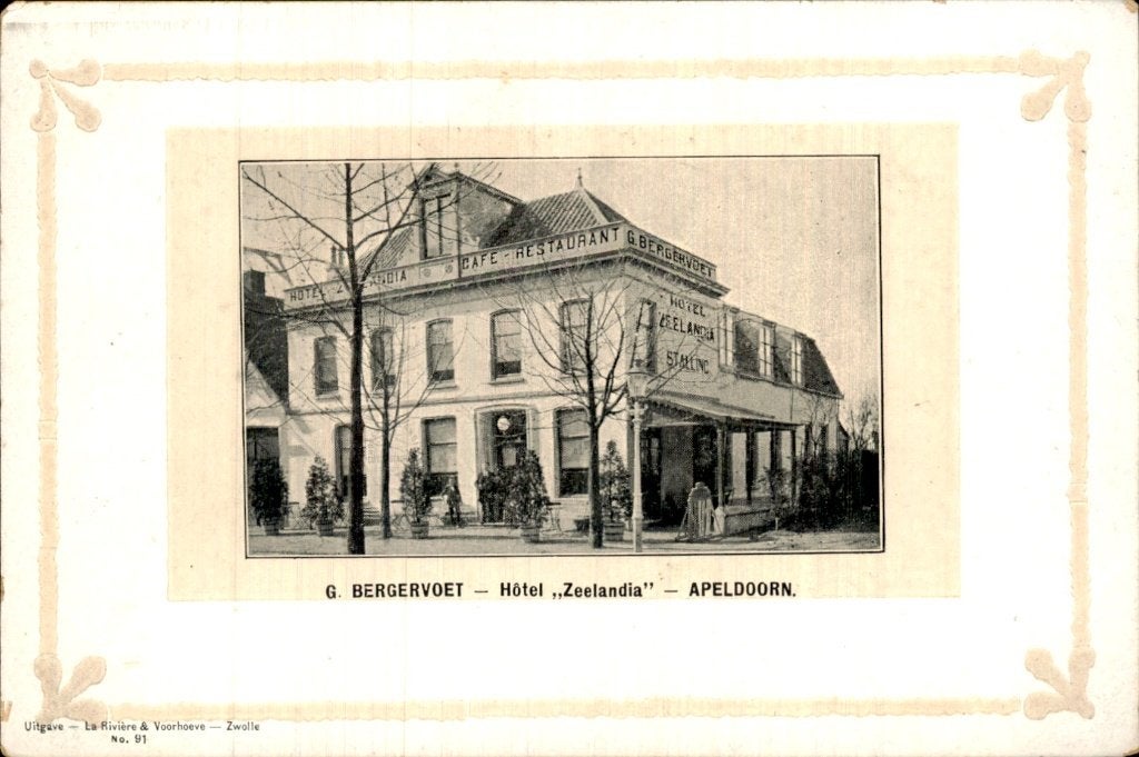 Apeldoorn - Hotel Zeelandia - G. Bergervoet, Ophalen of Verzenden, Voor 1920, Ongelopen, Gelderland