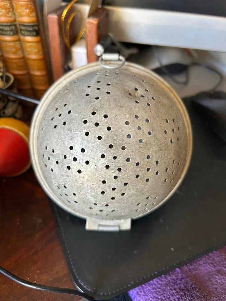Vintage Antieke Rijstbol Zink - Keukengerei, Ophalen of Verzenden
