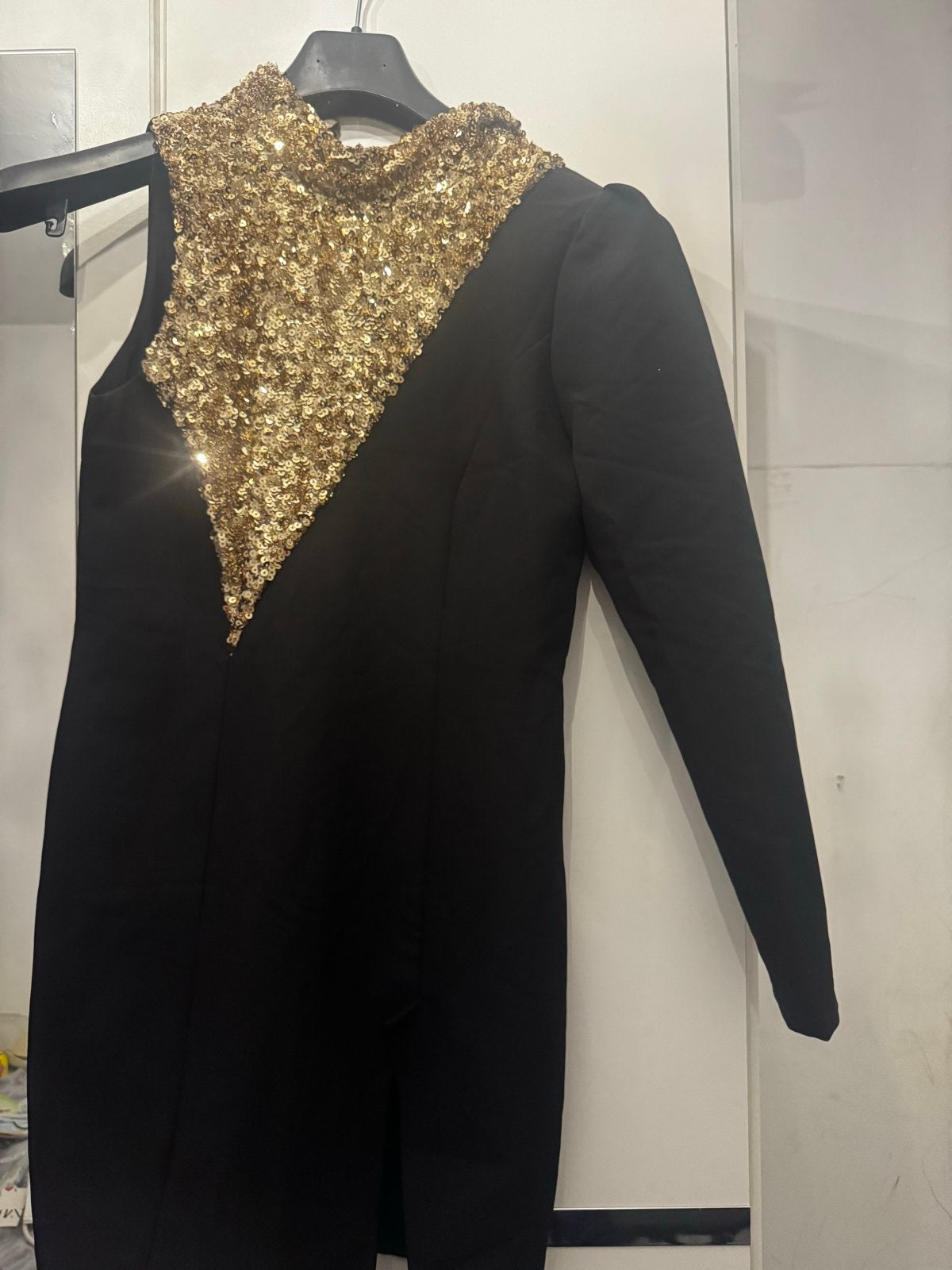 Nieuwe Dames Jurk Zwart met Gouden Pailletten, Kleding | Dames, Jurken, Ophalen of Verzenden, Nieuw, Zwart