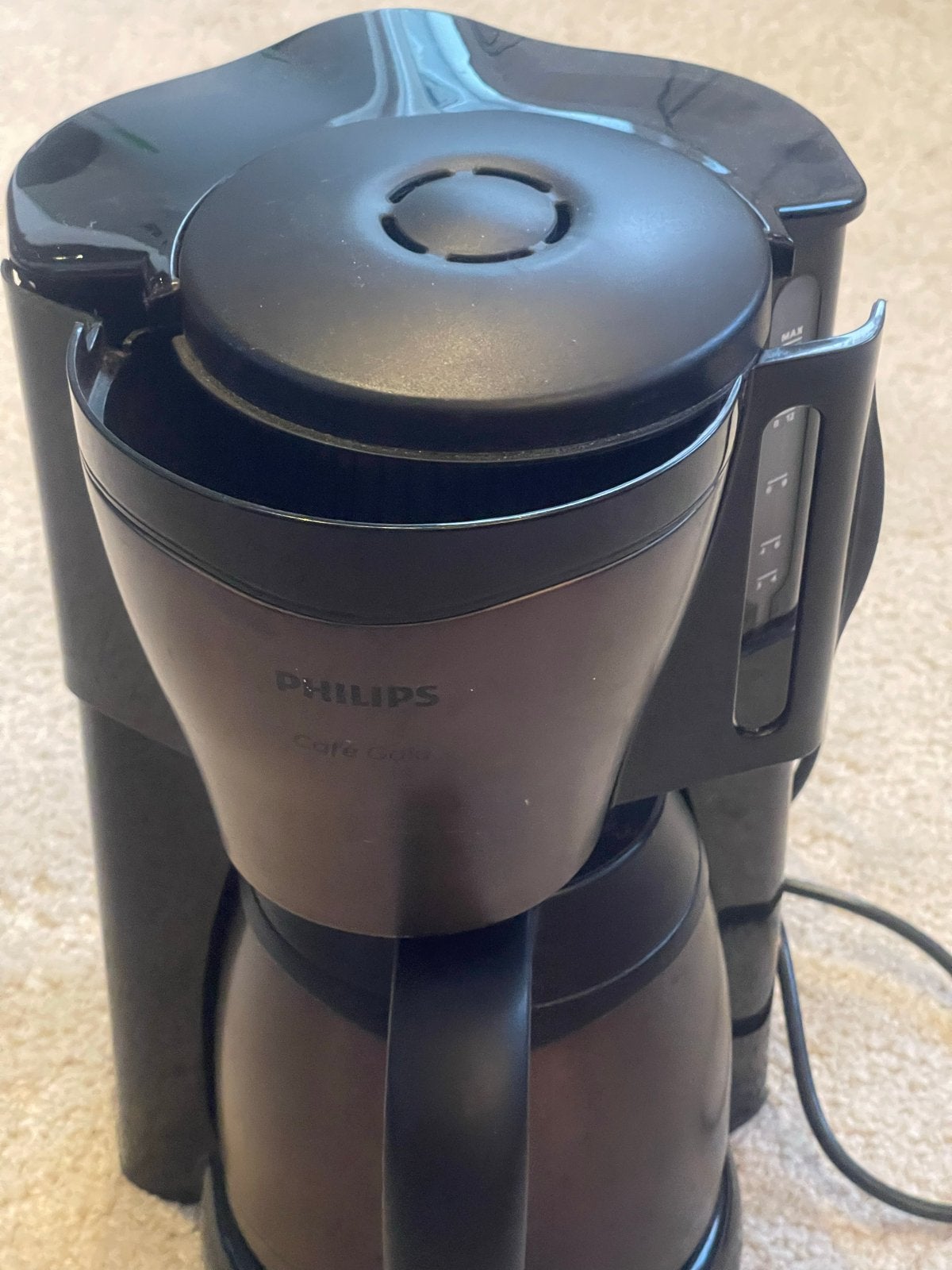 Philips Café Gaia Koffiezetapparaat - Zwart, Ophalen, Gebruikt, 10 kopjes of meer, Koffiemachine