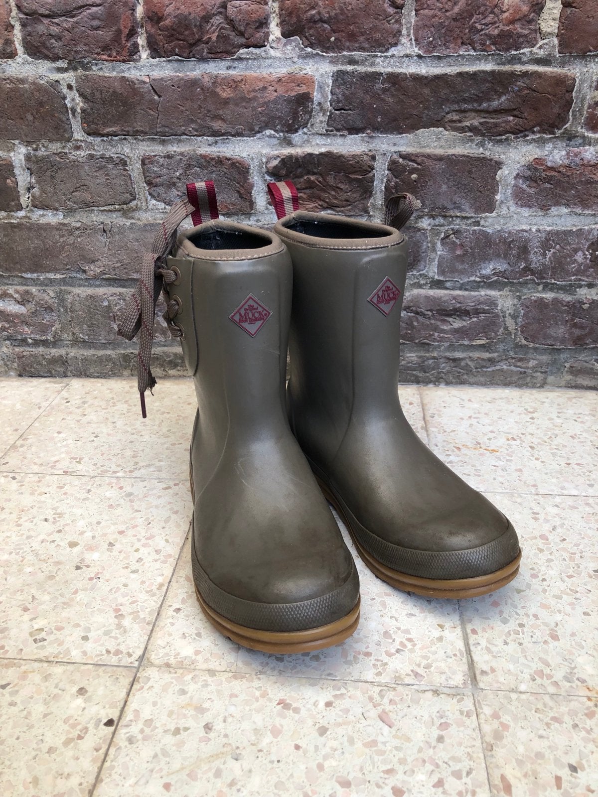 Muck Boot Originals Pull-On Mid laarzen - Maat 37, Ophalen of Verzenden, Groen, Regenlaarzen, Zo goed als nieuw