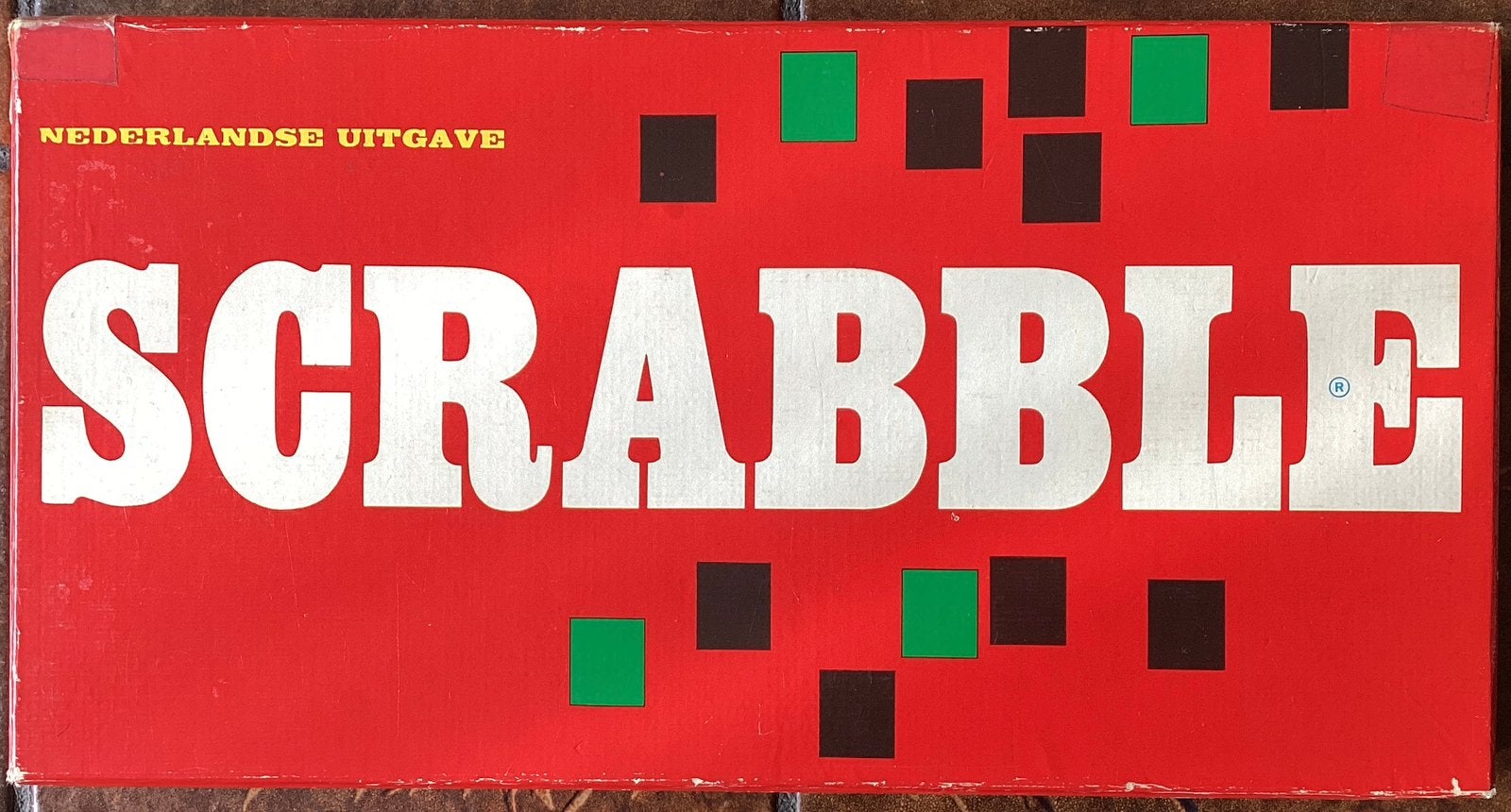 Compleet vintage Scrabble spel – houten letters en plankjes, Ophalen of Verzenden, Zo goed als nieuw