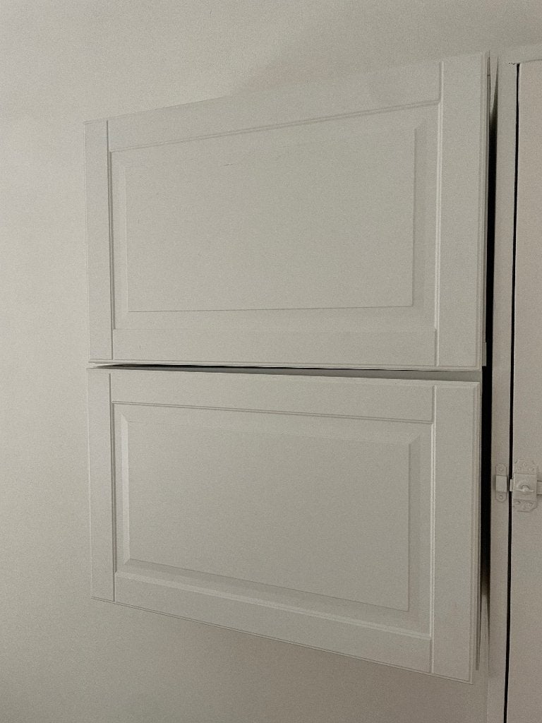 2 Ikea wandkast BESTÅ Wit/Smeviken wit, Huis en Inrichting, Ophalen, Gebruikt