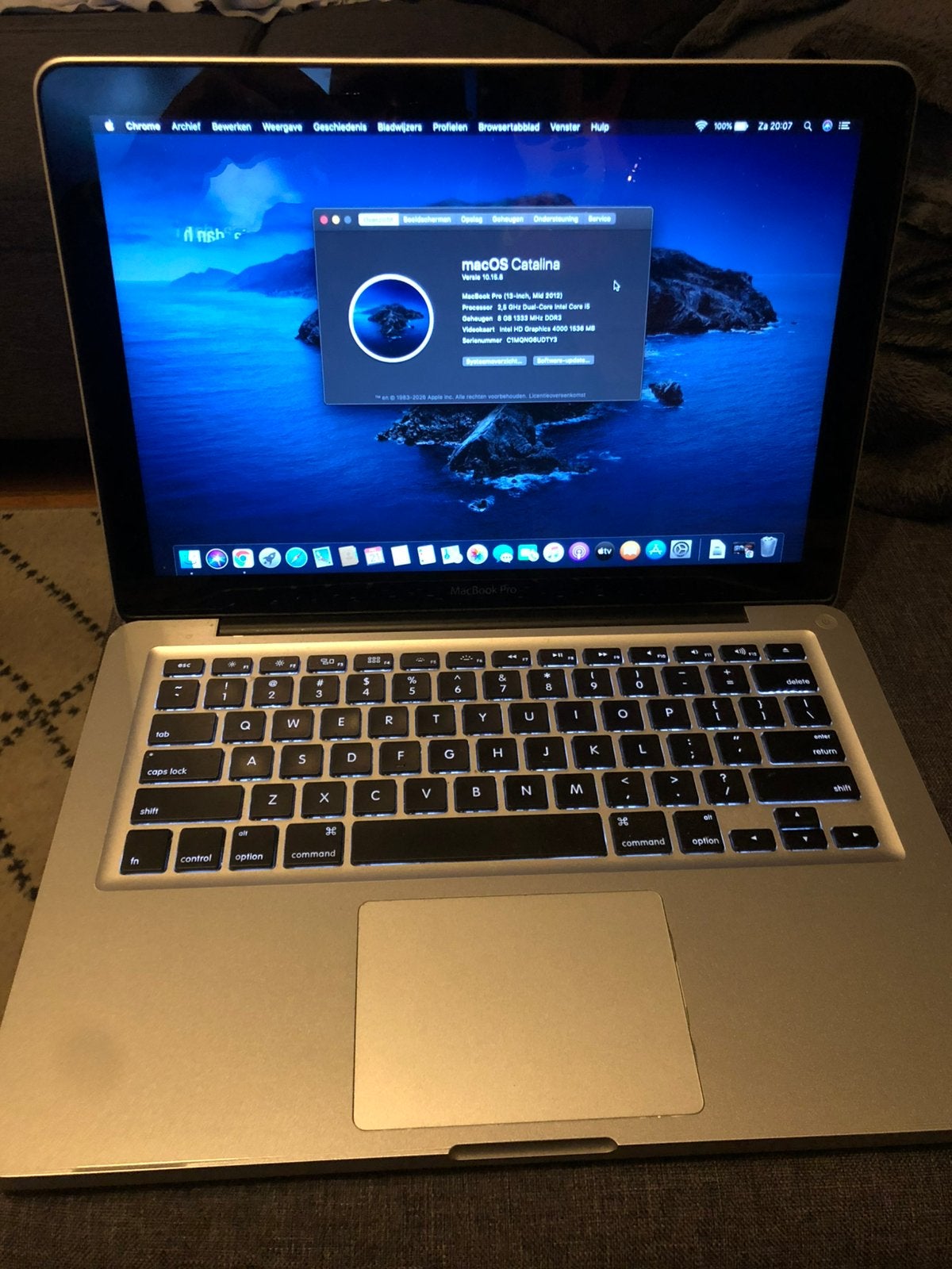 MacBook pro mid 2012 13 inch, Computers en Software, Apple Macbooks, Gebruikt, 256 GB, 2 tot 3 Ghz, Qwerty