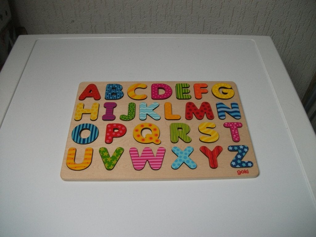 ABC puzzel Goki 26 delig, Ophalen of Verzenden, Gebruikt