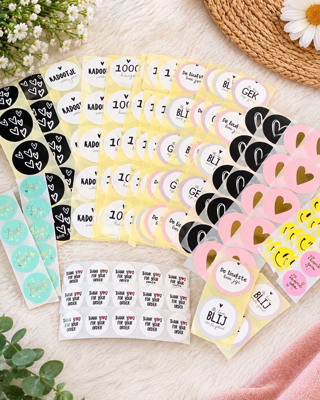 stickerset - 145 stuks!, Hobby en Vrije tijd, Ophalen, Nieuw, Meerdere stickers
