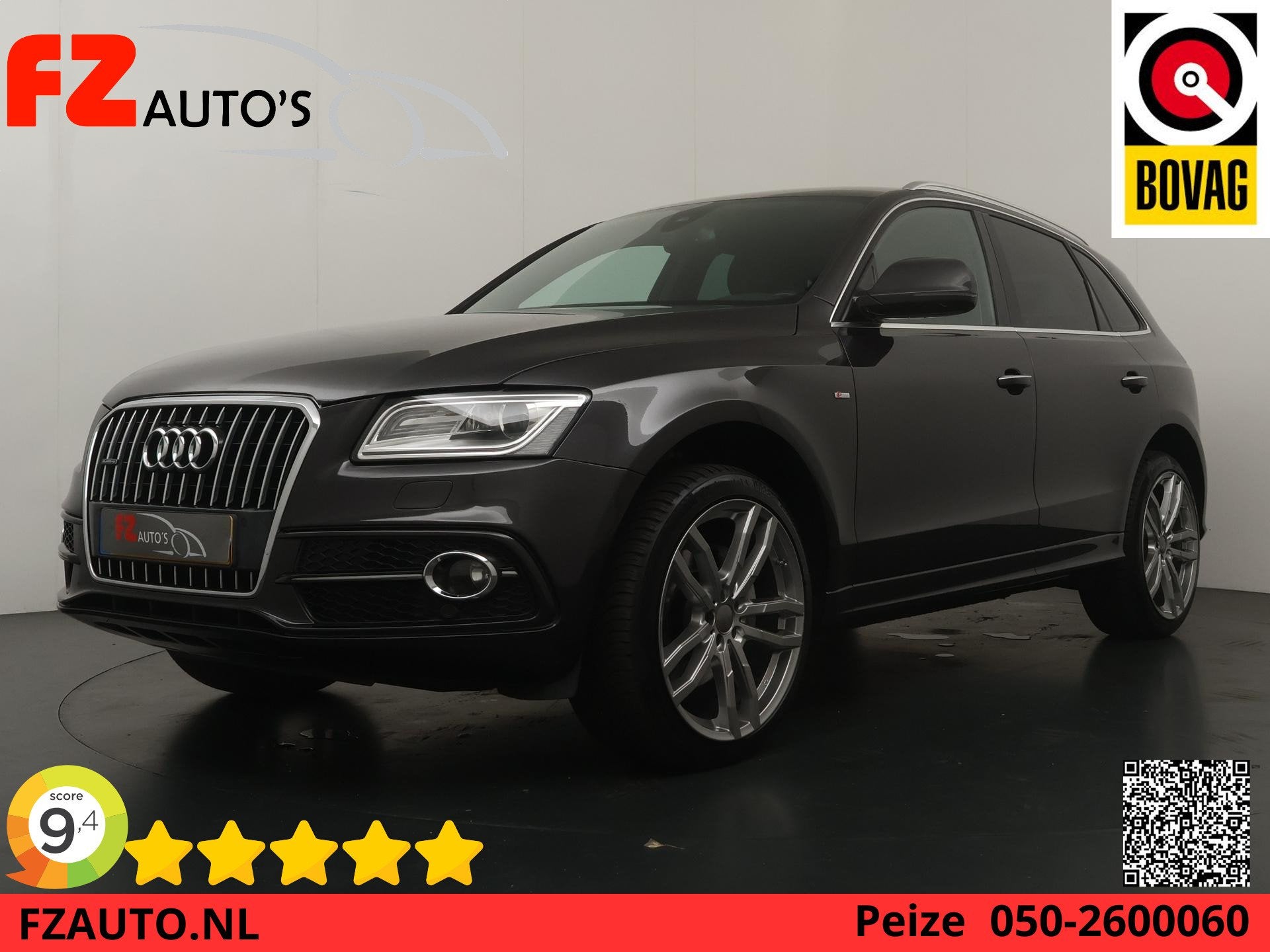 Audi Q5 3.0 TFSI quattro Sport Edition Automaat - Navigatie, Auto's, Automaat, Euro 5, Gebruikt, Zwart