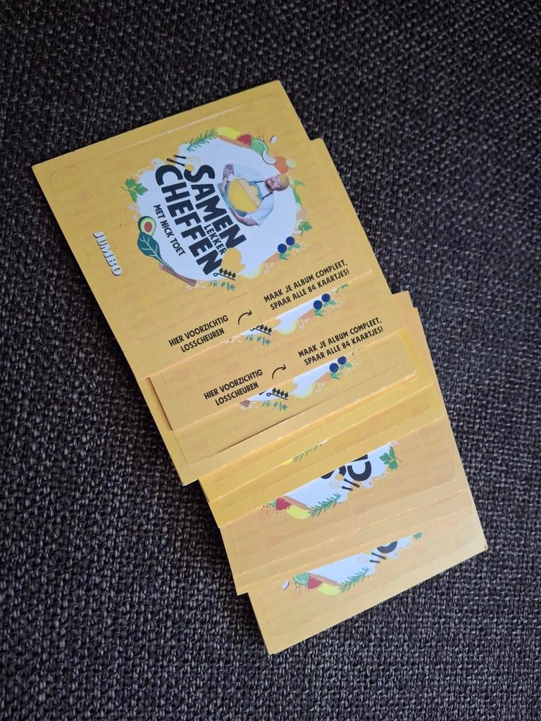 Jumbo spaaractie Nick Toet  Samen lekker Cheffen, Verzamelen, Supermarktacties, Jumbo, Ophalen of Verzenden