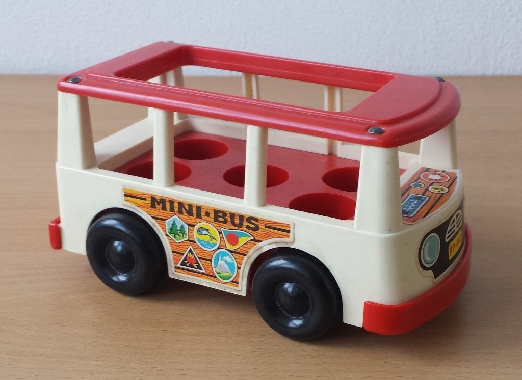Fisher-Price Mini Bus 141 - vintage - 1969, Ophalen of Verzenden, Nvt, Nvt, Fisher-Price