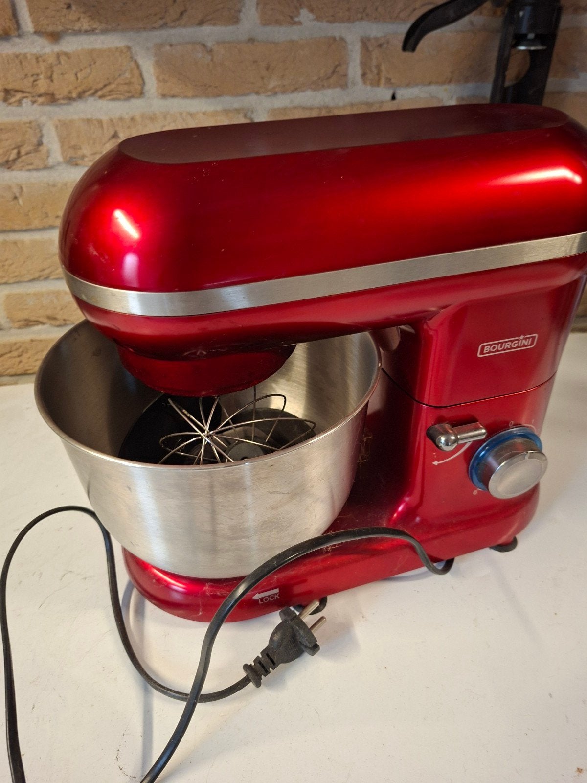 Bourgini Keukenmachine Rood - Zo goed als nieuw, 3 tot 4 liter, Ophalen, Zo goed als nieuw, 3 snelheden of meer