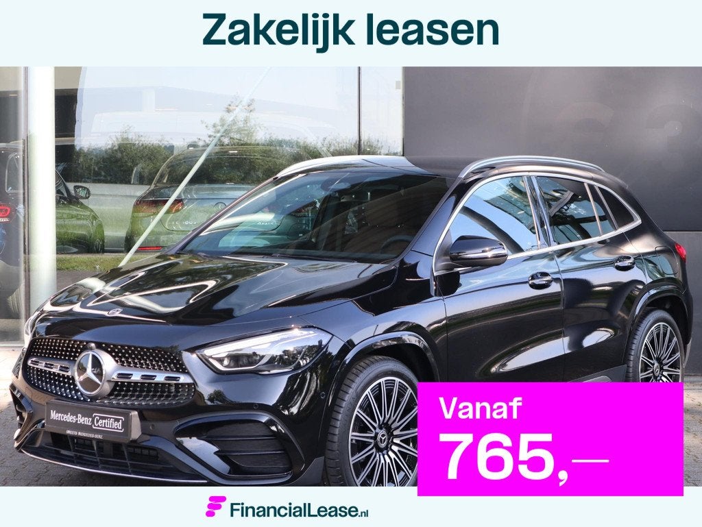 Mercedes-Benz GLA-klasse 180 AMG Line, Euro 6, 4 cilinders, Stoelverwarming, Zwart
