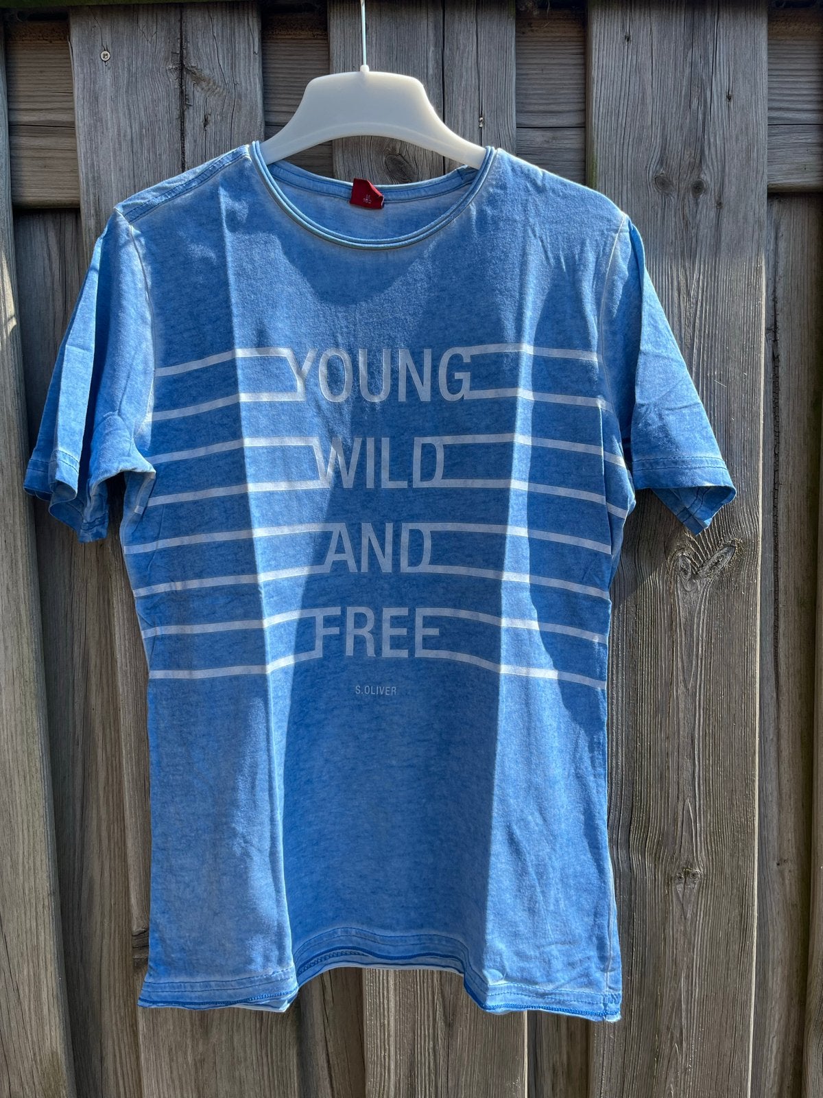 S.Oliver T-shirt met print "Young Wild and Free", Ophalen of Verzenden, Zo goed als nieuw, Jongen, Shirt of Longsleeve