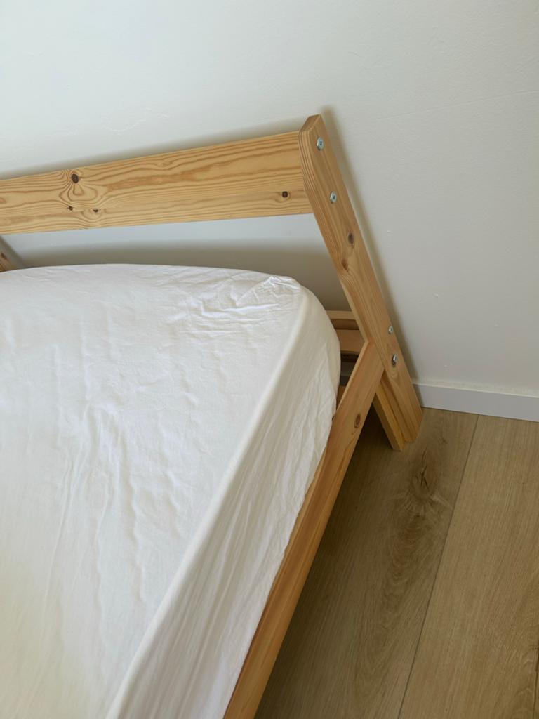 IKEA NEIDEN Eenpersoonsbed, grenen, 90x200 cm, Ophalen, Gebruikt, 90 cm, 200 cm