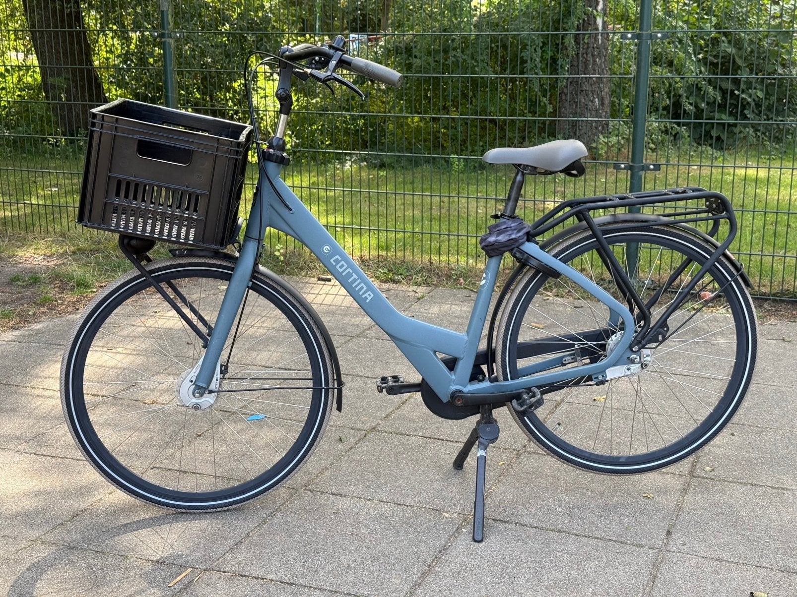 Cortina Common Family 7 v Lage instap Blauw 51cm 2021, Zo goed als nieuw, Mandje, 0 zitjes, 50 tot 53 cm