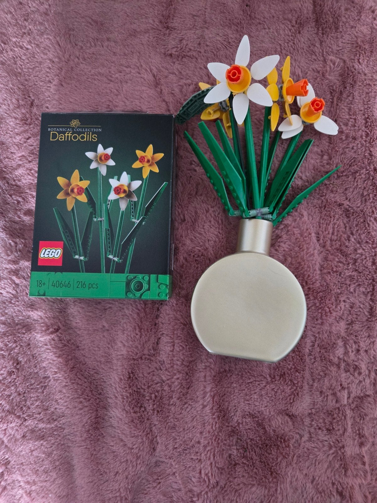 LEGO Botanical Collection Narcissen 40646 met doos en boekje, Ophalen of Verzenden, Zo goed als nieuw, Overige merken