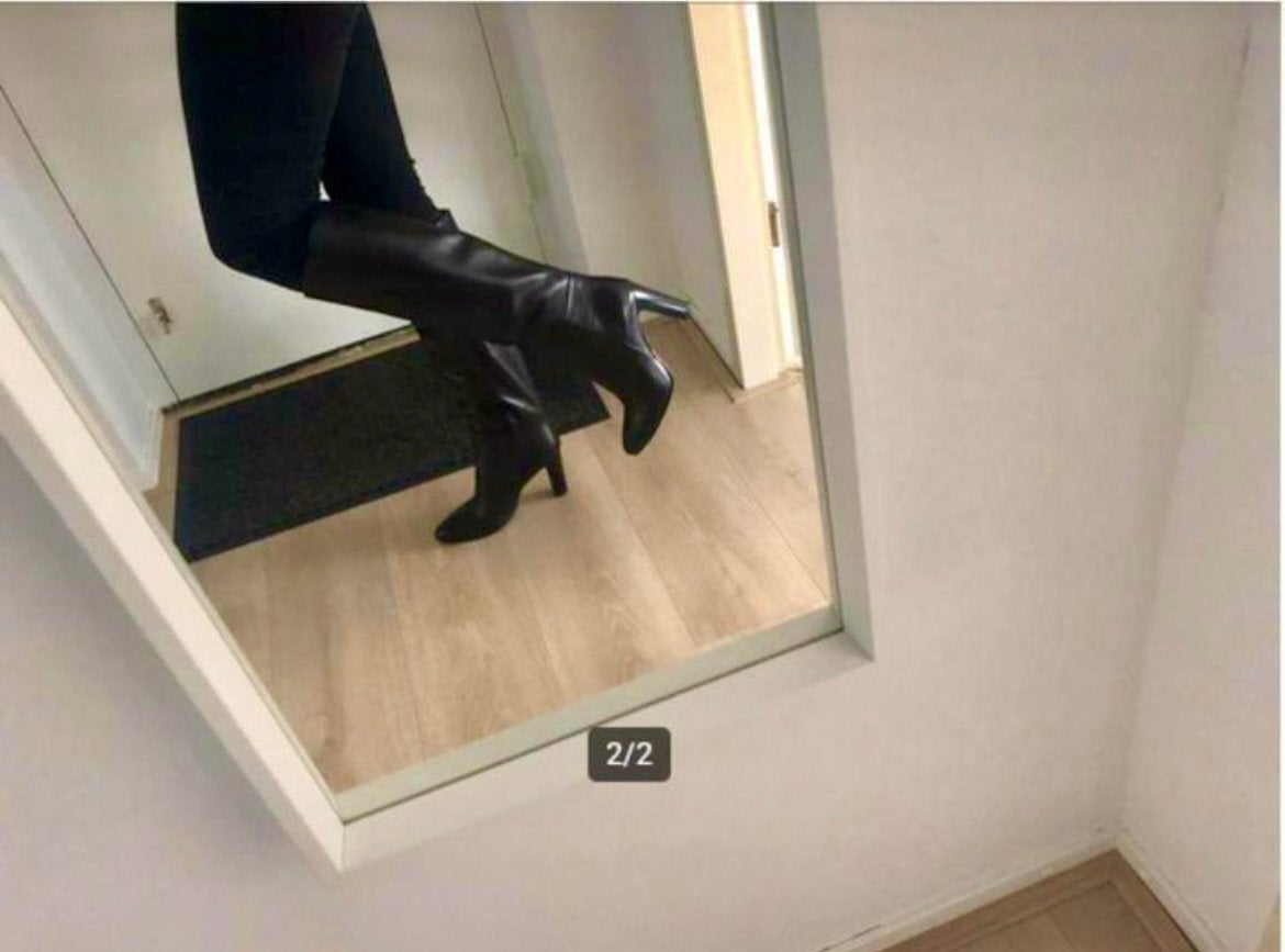 Hoge zwarte leren laarzen van Mace, Hoge laarzen, Zwart, Ophalen of Verzenden, Zo goed als nieuw