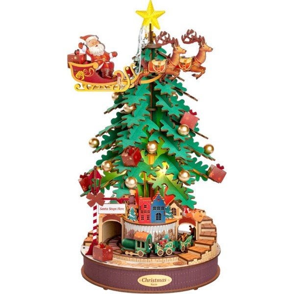 Robotime Christmas Melody Tree AMS01 Bouwpakket Nieuw, ROKR, Nieuw, Meerkleurig, Robotime
