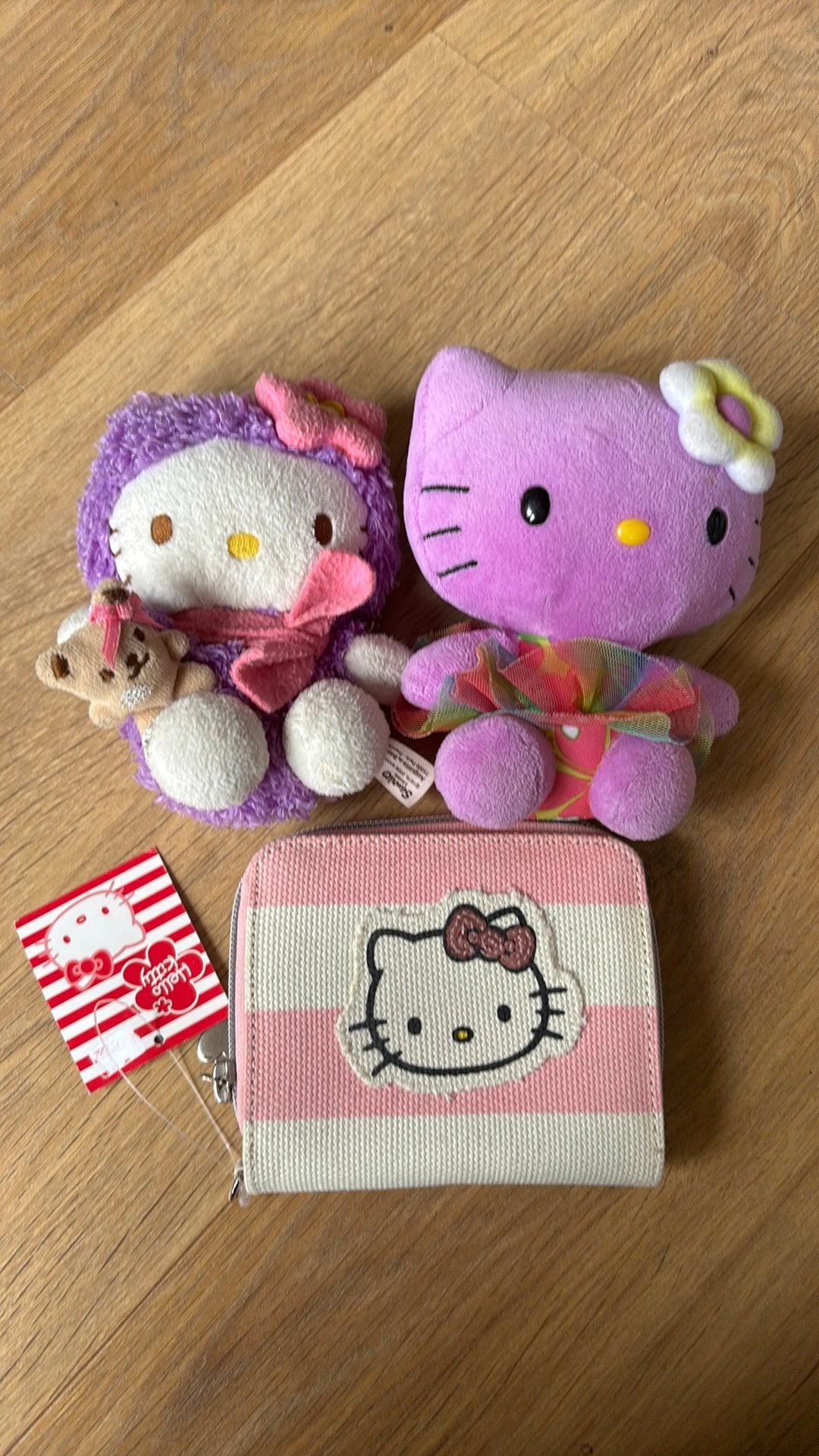 Hello Kitty knuffels en portemonnee, Ophalen of Verzenden, Gebruikt, Overige typen