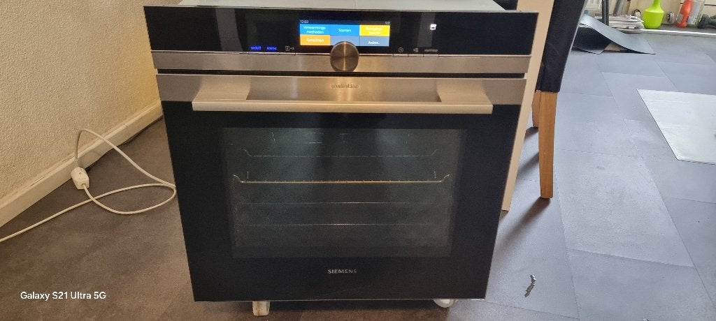 Siemens inbouw stoomoven 4D H + Wifi functie type HS858GXS1, Witgoed en Apparatuur, Ovens, Ophalen, Gebruikt, Hete lucht, Oven met grill