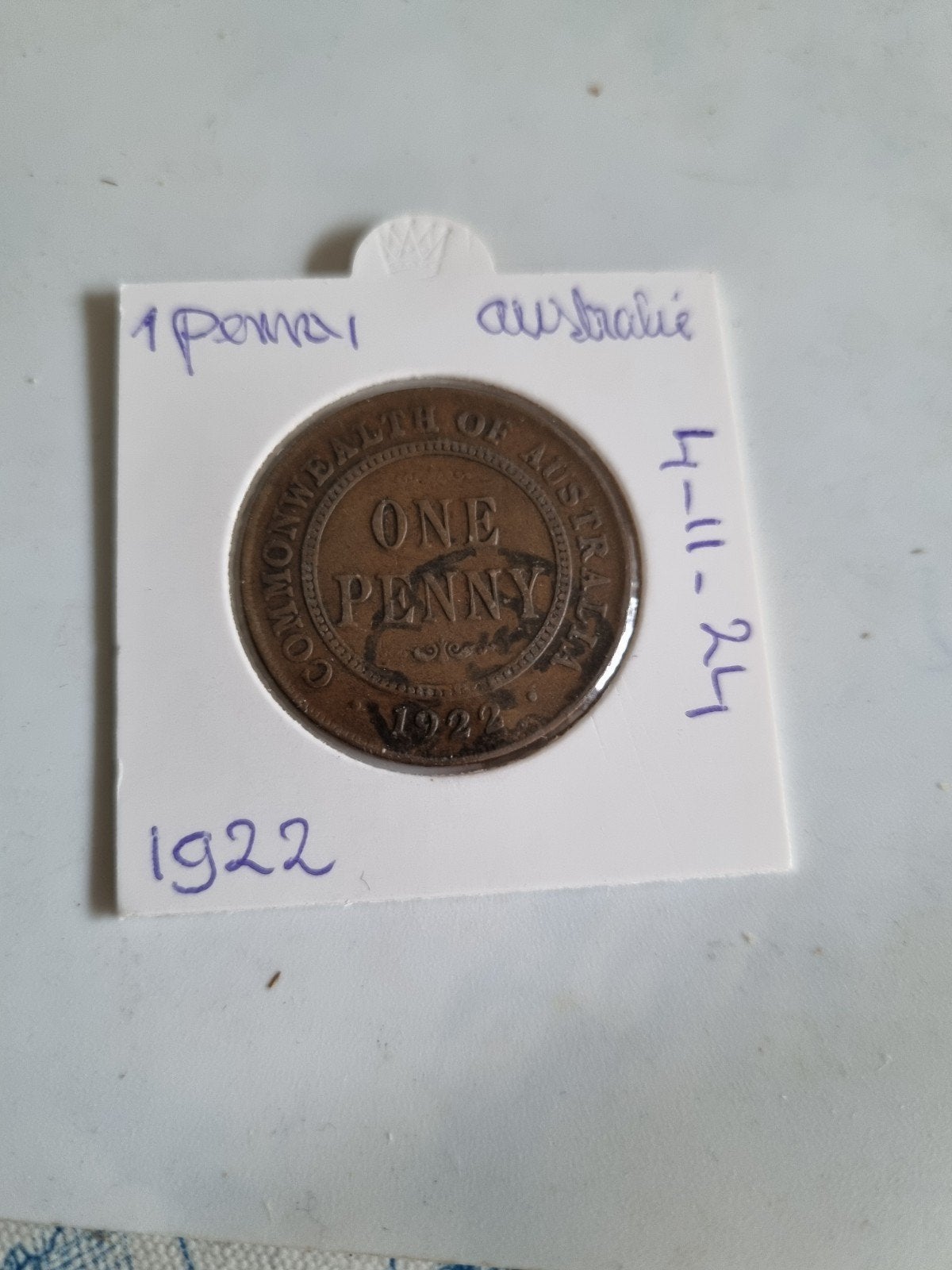Australische munten: penny 1922, 20 cent 1978, 50 ct1978, Ophalen of Verzenden, Setje