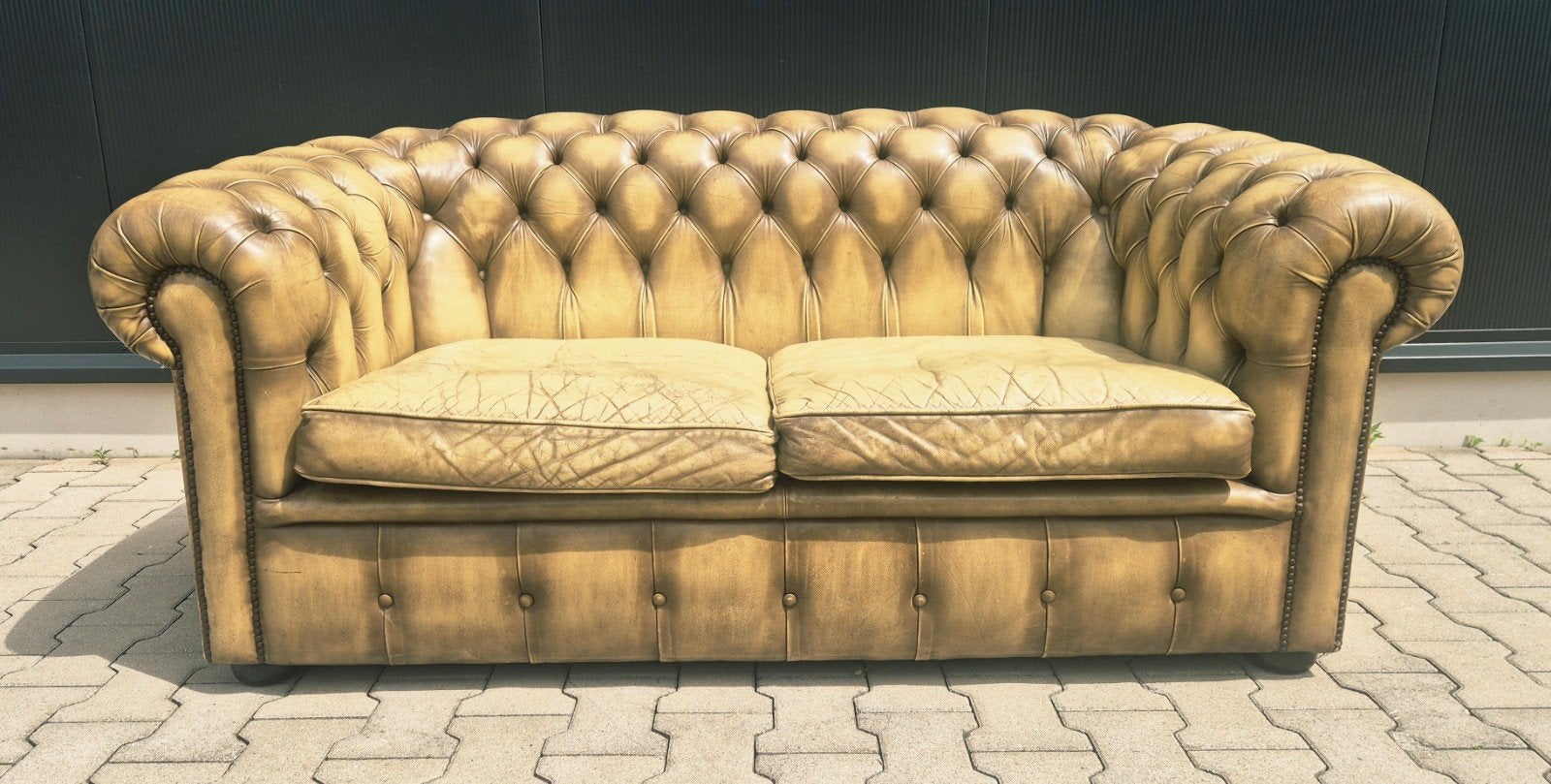 Chesterfield bank 2 STUKS, Antiek en Kunst, Ophalen of Verzenden