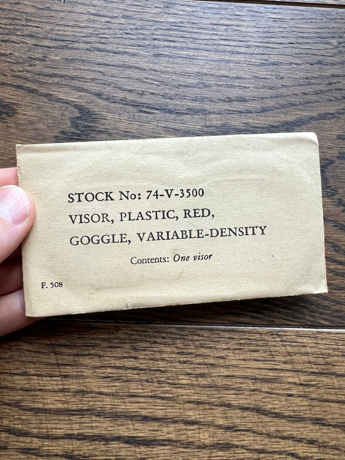 WO2 Amerikaans Visor voor goggle variable density air gunner, Amerika, Verzenden