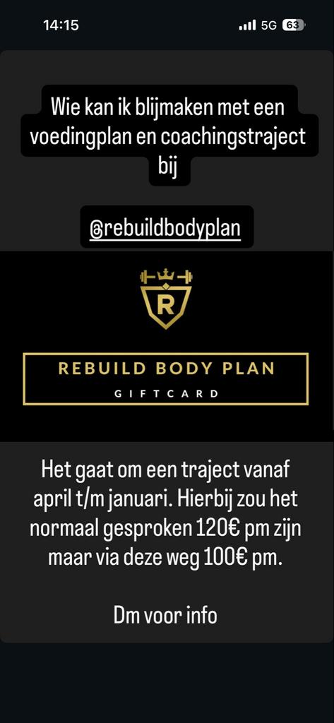 Voedingsplan bij Hakan nog een keer fit coach., Sieraden, Tassen en Uiterlijk, Uiterlijk | Dieet en Afvallen, Ophalen of Verzenden