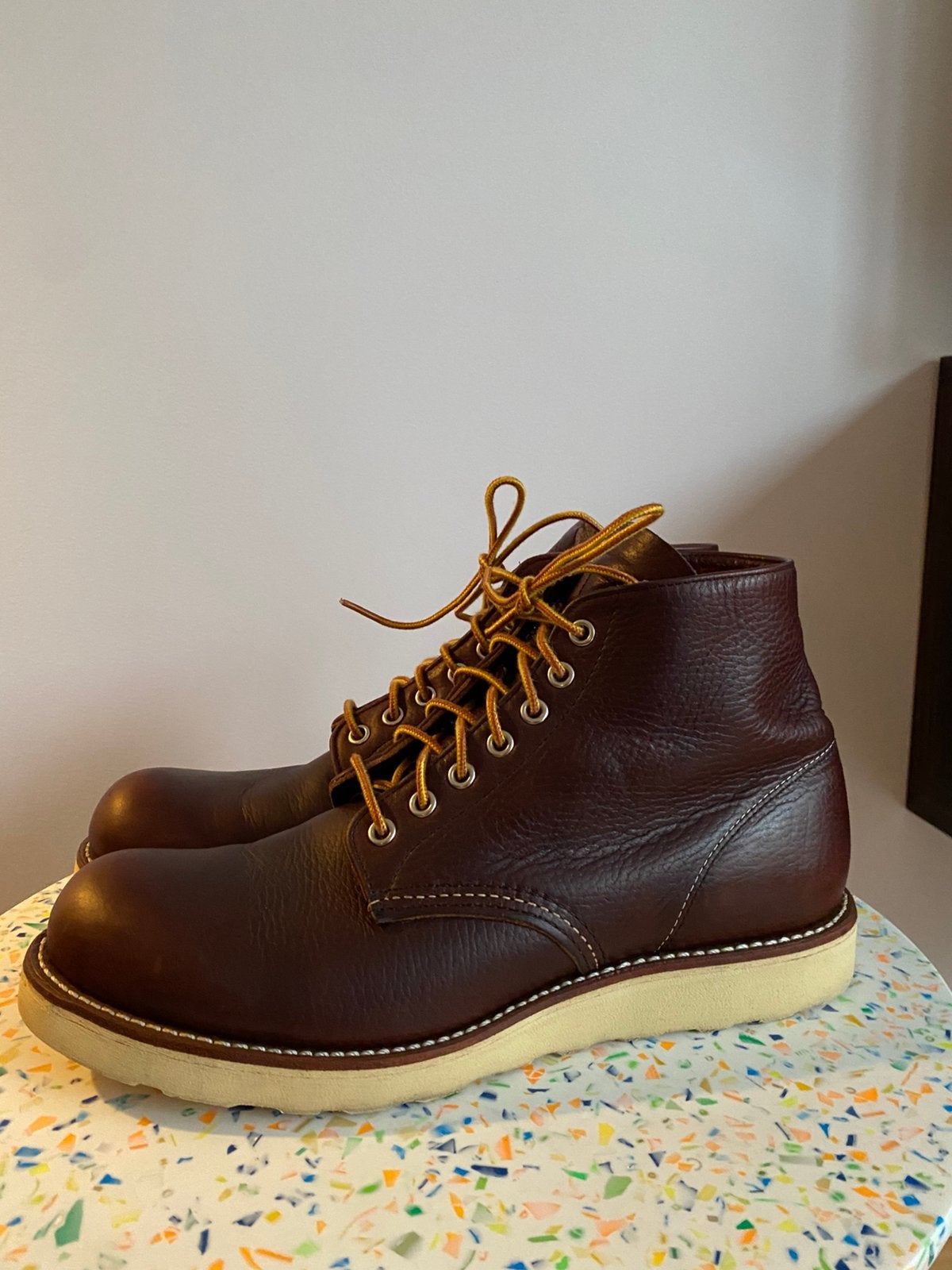 Red Wing 8196 Classic Roundtoe oil briar slick US9,5D/EU42,5, Kleding | Heren, Bruin, Boots, Ophalen of Verzenden, Gedragen