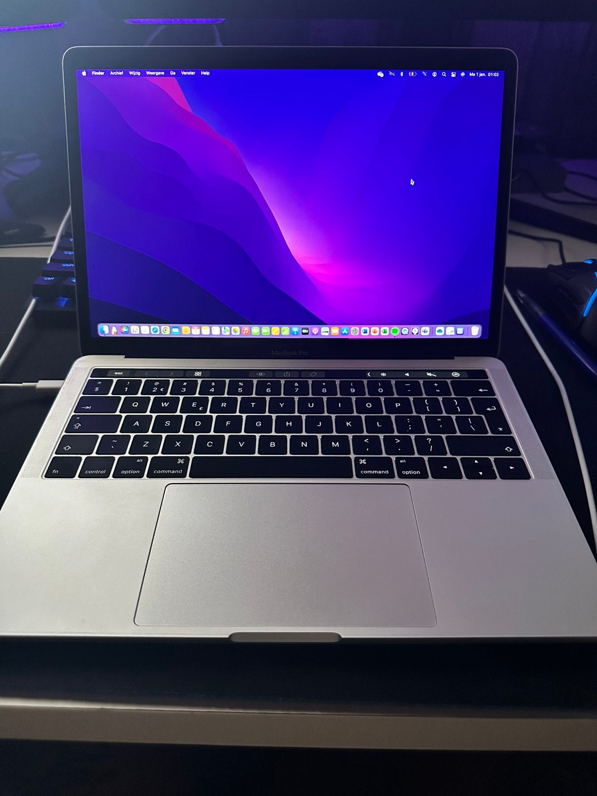 Apple MacBook Pro 2017 13,3” met Touch Bar, i7 3,5GHz, 512GB, Computers en Software, MacBook Pro, Gebruikt, Qwerty, 13 inch