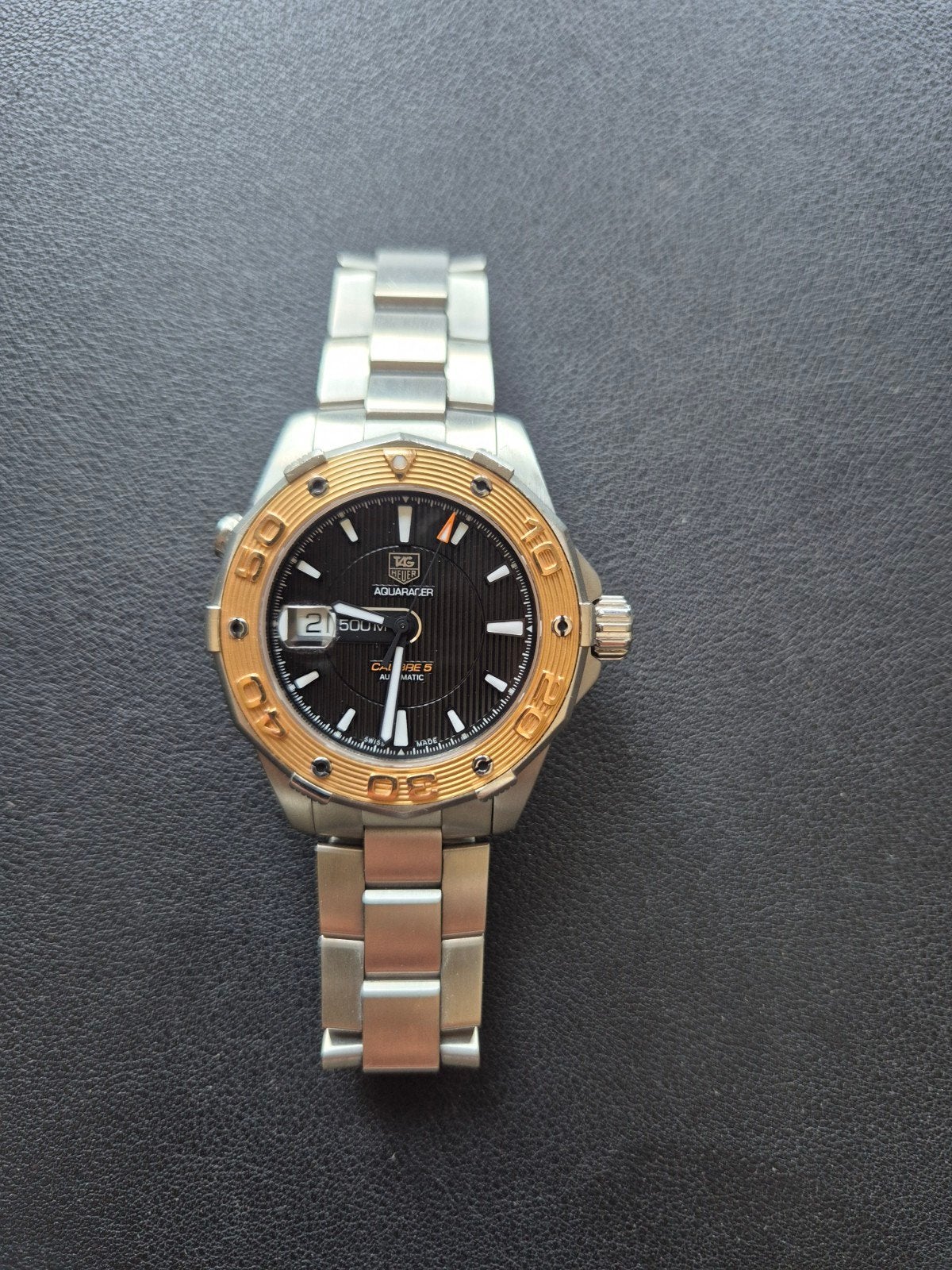 Tag Heuer WAJ2150 Aquaracer 500m FULL SET als nieuw, Ophalen, Zo goed als nieuw, Android, Overige merken
