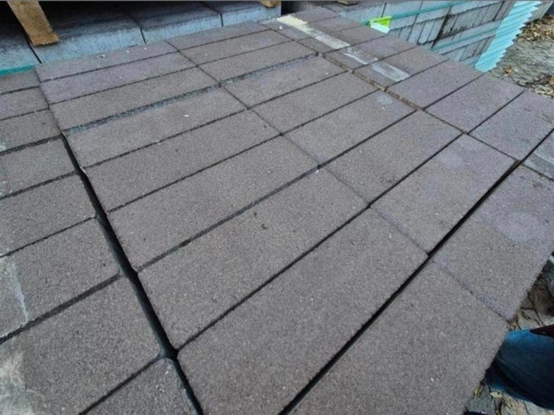 Dikformaat waaltjes bruin tuinpad terras oprit s-parti, Klinkers, Nieuw, Ophalen of Verzenden, 10 m² of meer
