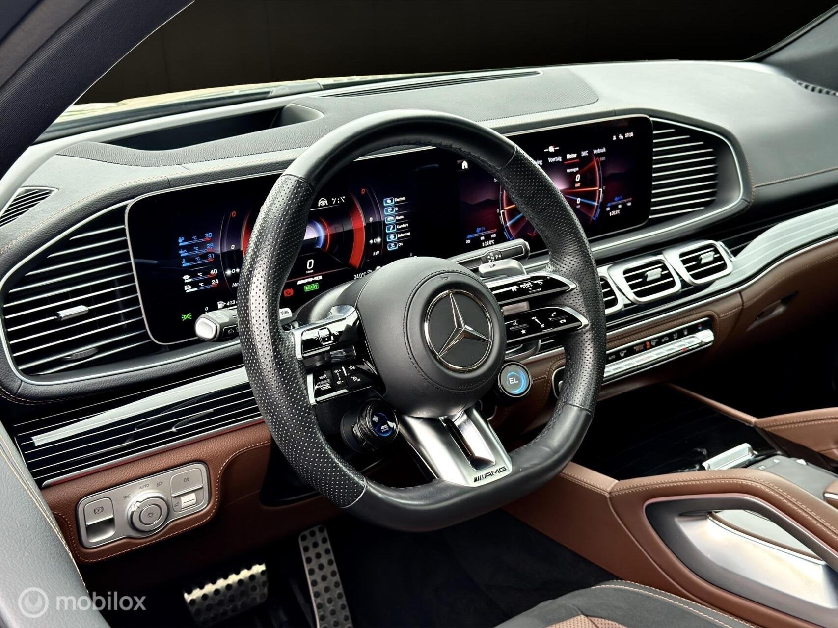 Mercedes GLE-klasse AMG 53 Hybrid 4MATIC+|Pano|Massage|BOMVO, Auto's, Dealer onderhouden, 77 km/l, Gebruikt, GLE